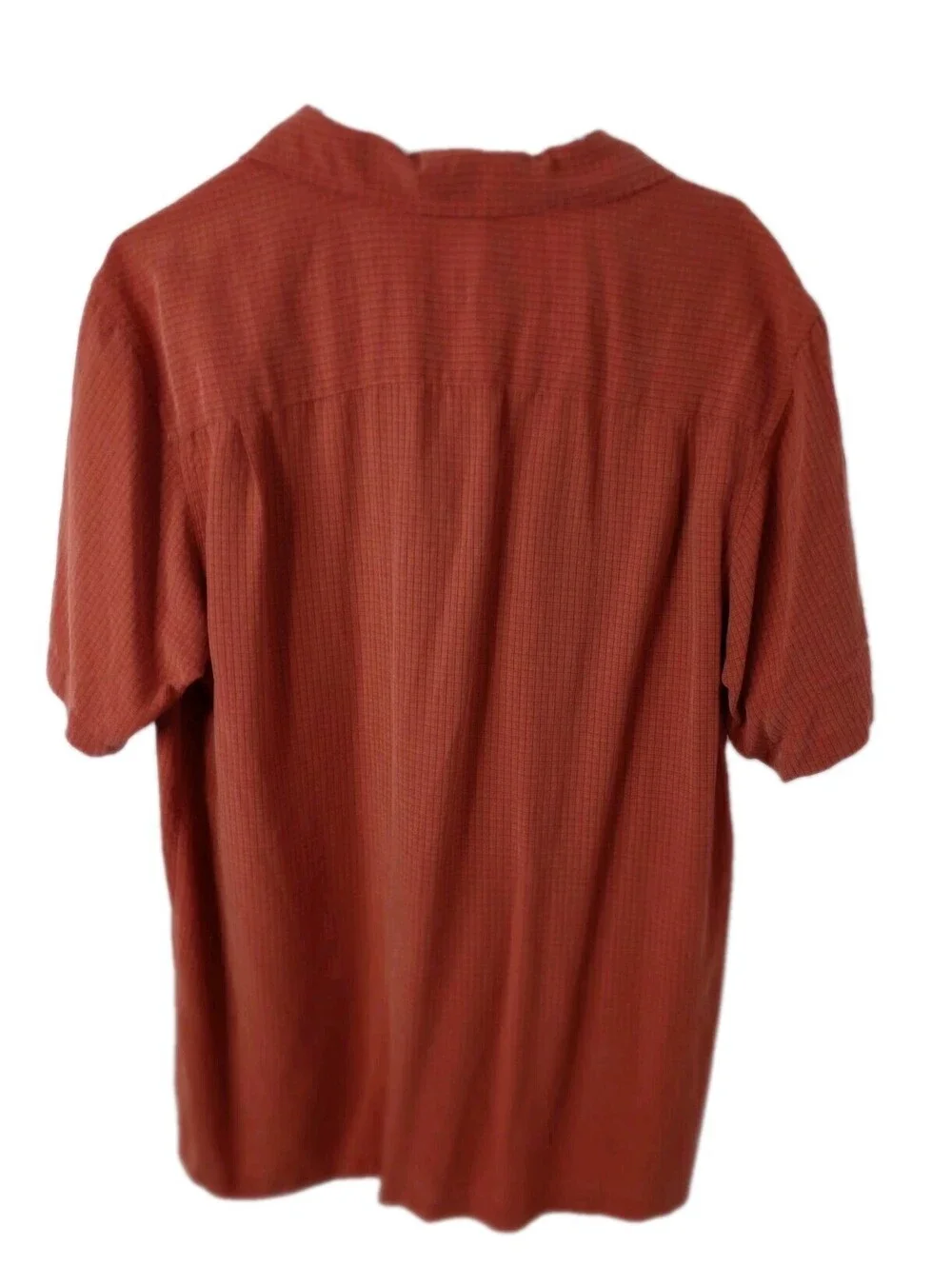 Columbia Sportswear Men's Shirt Orange Short Sleeve Fishing Outdoors M Button